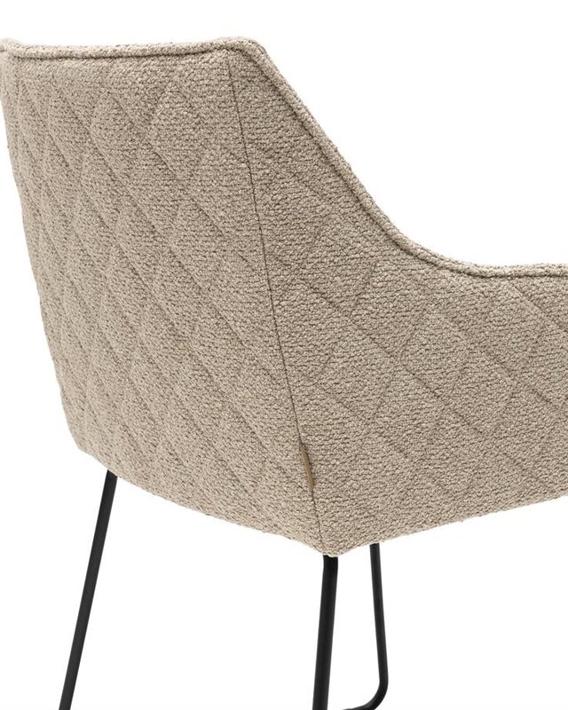 Rivièra Maison Frisco Drive Eetkamerstoel | Natural Grey | 84x56x59 cm