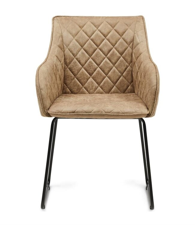 Rivièra Maison Frisco Drive Eetkamerstoel | Camel | 83x44x55 cm