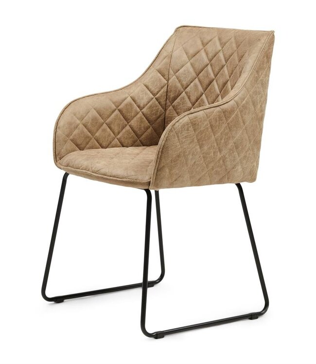 Rivièra Maison Frisco Drive Eetkamerstoel | Camel | 83x44x55 cm