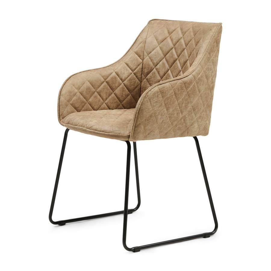 Rivièra Maison Frisco Drive Eetkamerstoel | Camel | 83x44x55 cm