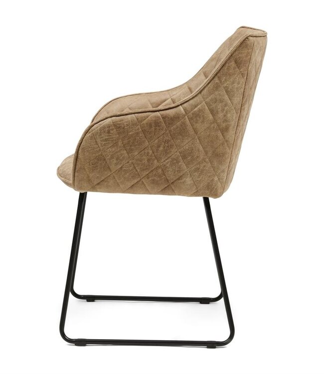 Rivièra Maison Frisco Drive Eetkamerstoel | Camel | 83x44x55 cm