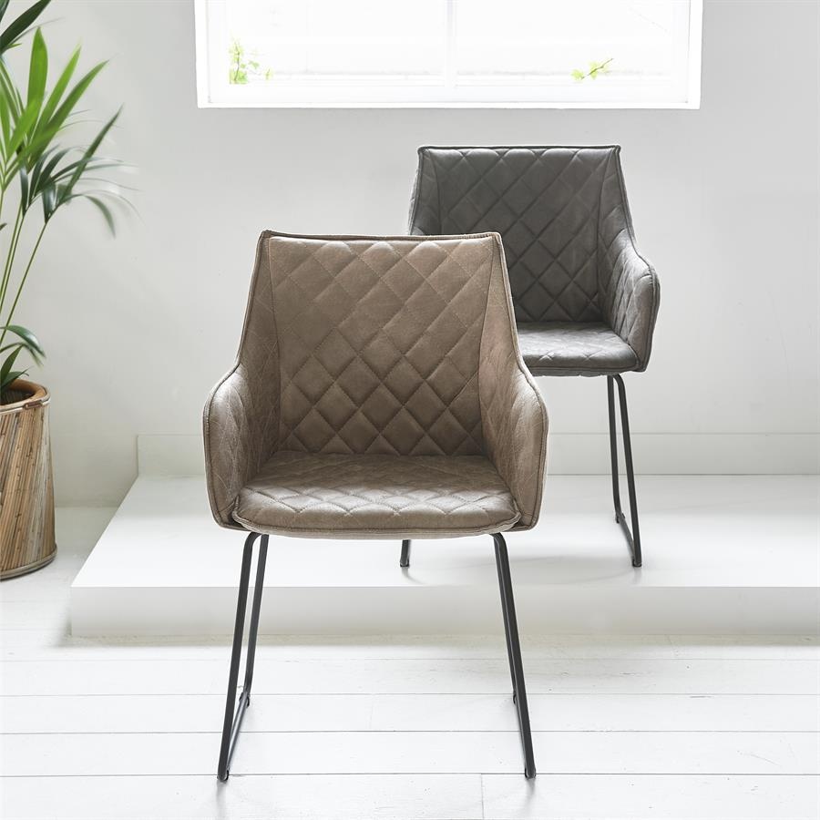 Rivièra Maison Frisco Drive Eetkamerstoel | Coffee | 83x54x44 cm