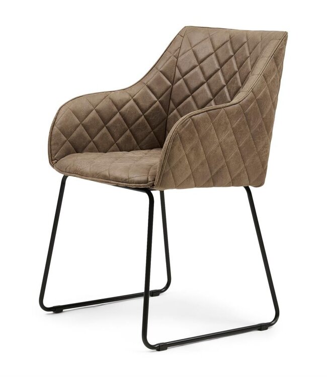Rivièra Maison Frisco Drive Eetkamerstoel | Coffee | 83x54x44 cm