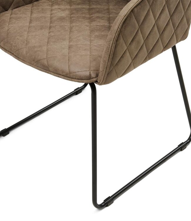Rivièra Maison Frisco Drive Eetkamerstoel | Coffee | 83x54x44 cm