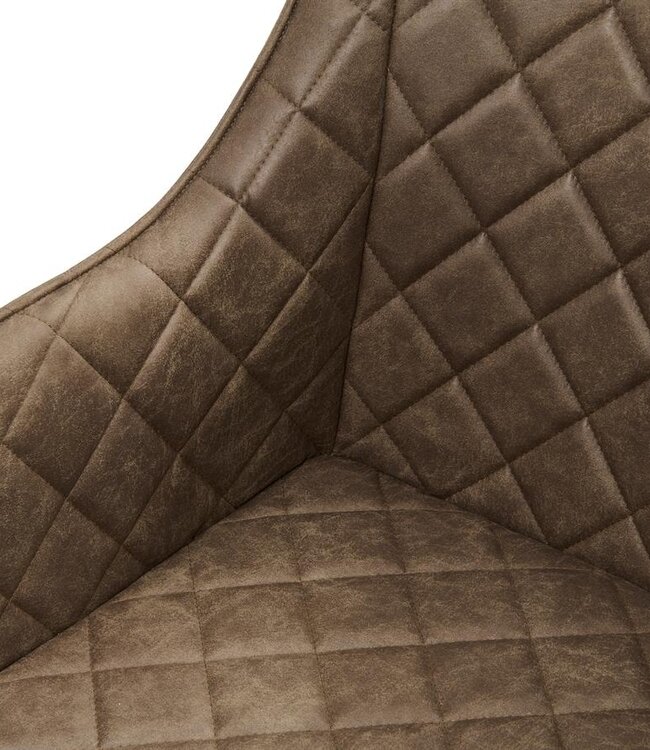 Rivièra Maison Frisco Drive Eetkamerstoel | Coffee | 83x54x44 cm