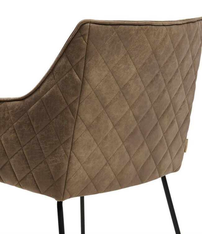 Rivièra Maison Frisco Drive Eetkamerstoel | Coffee | 83x54x44 cm