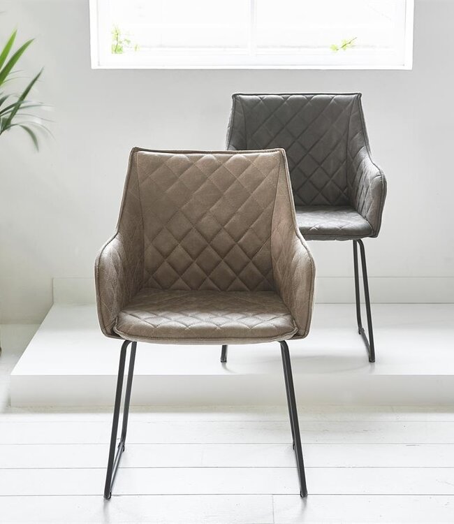 Rivièra Maison Frisco Drive Eetkamerstoel | Coffee | 83x54x44 cm