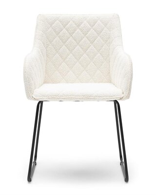 Rivièra Maison Frisco Drive Eetkamerstoel | Simply White | 84x56x59 cm