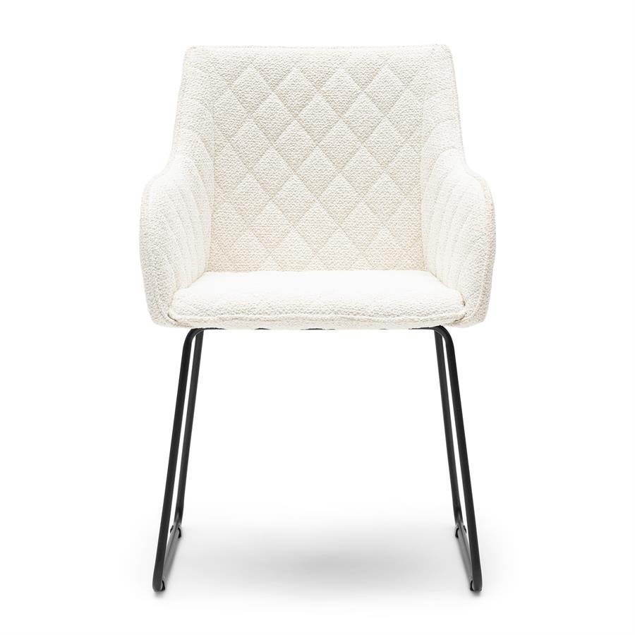 Rivièra Maison Frisco Drive Eetkamerstoel | Simply White | 84x56x59 cm