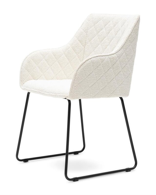 Rivièra Maison Frisco Drive Eetkamerstoel | Simply White | 84x56x59 cm