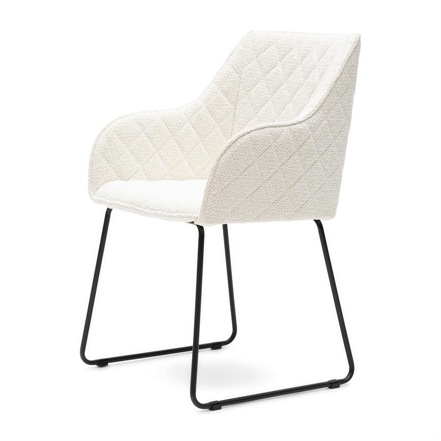 Rivièra Maison Frisco Drive Eetkamerstoel | Simply White | 84x56x59 cm