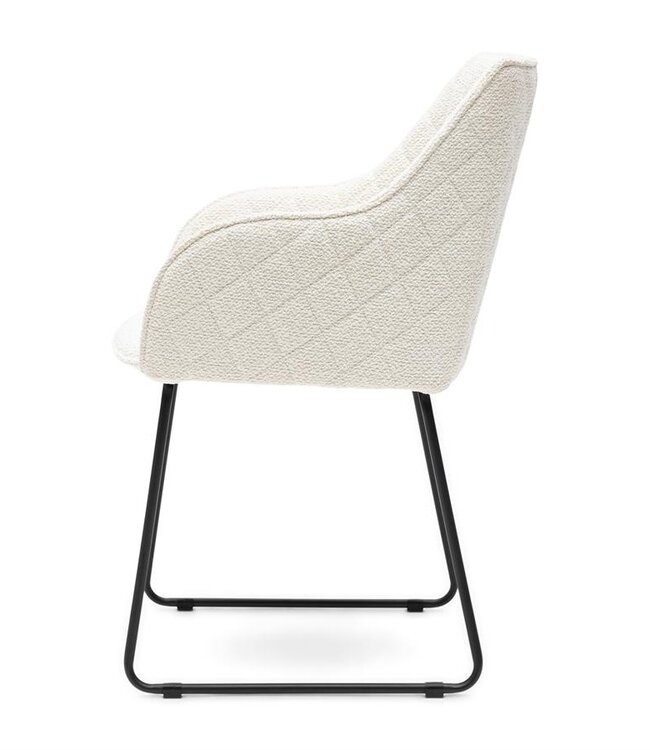 Rivièra Maison Frisco Drive Eetkamerstoel | Simply White | 84x56x59 cm