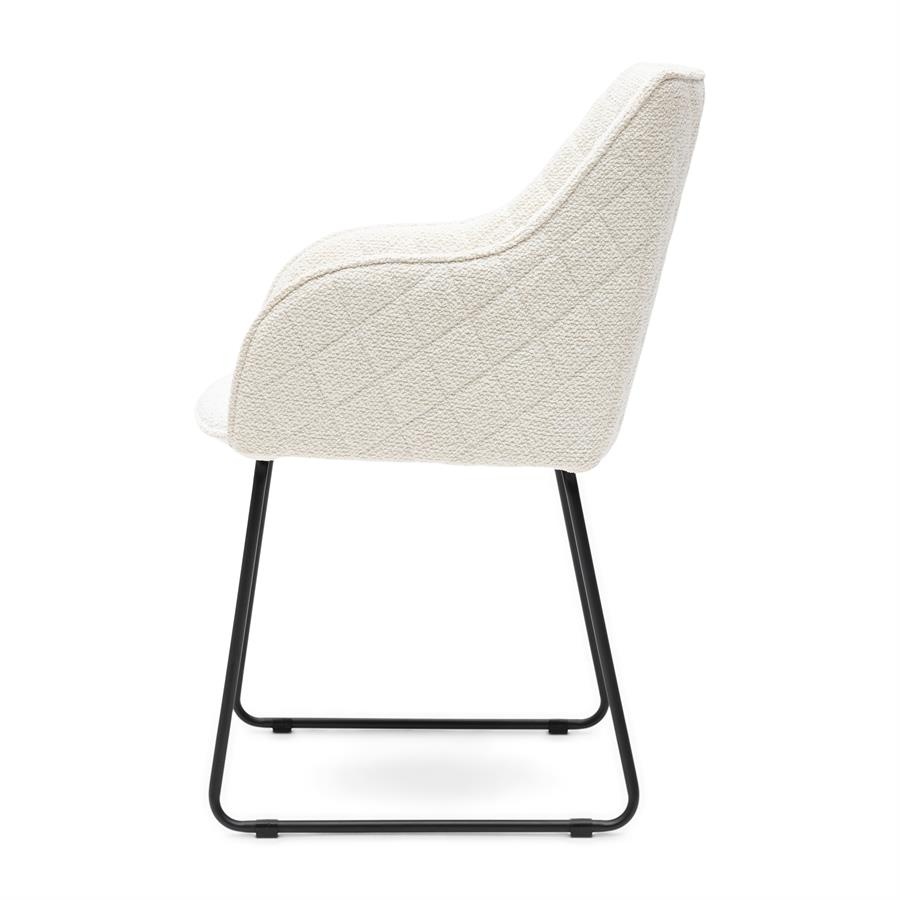 Rivièra Maison Frisco Drive Eetkamerstoel | Simply White | 84x56x59 cm