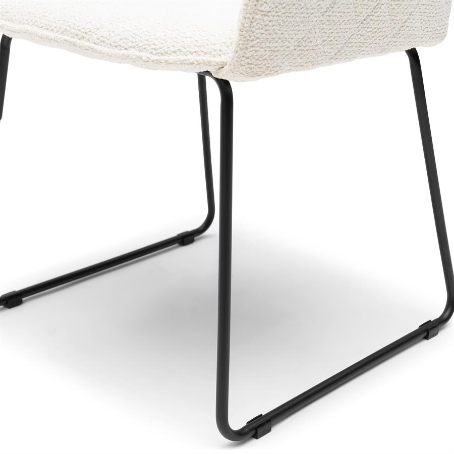 Rivièra Maison Frisco Drive Eetkamerstoel | Simply White | 84x56x59 cm