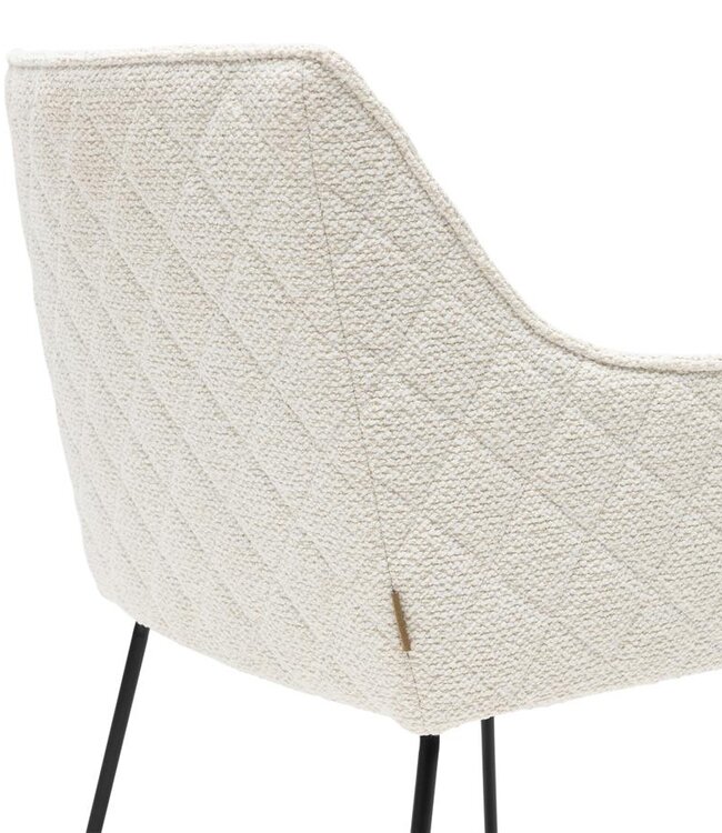 Rivièra Maison Frisco Drive Eetkamerstoel | Simply White | 84x56x59 cm