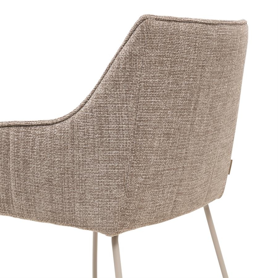 Rivièra Maison High Line Park Eetkamerstoel | Bright Taupe | 83x54x44 cm