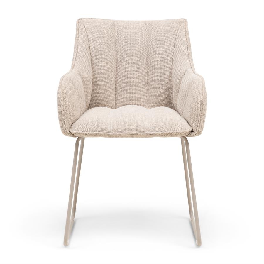 Rivièra Maison High Line Park Eetkamerstoel | Glossy Flax | 83x54x44 cm