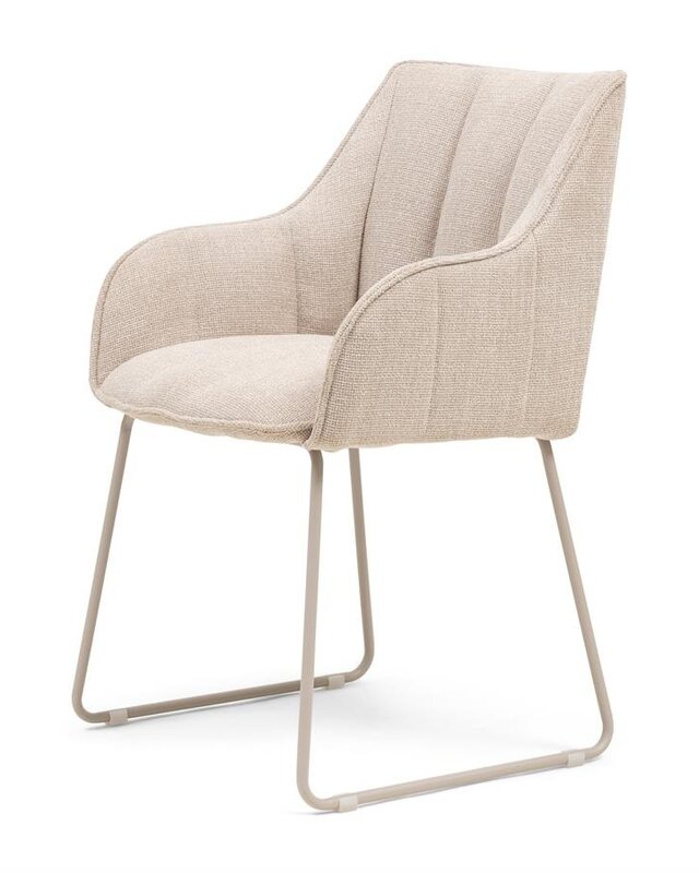Rivièra Maison High Line Park Eetkamerstoel | Glossy Flax | 83x54x44 cm