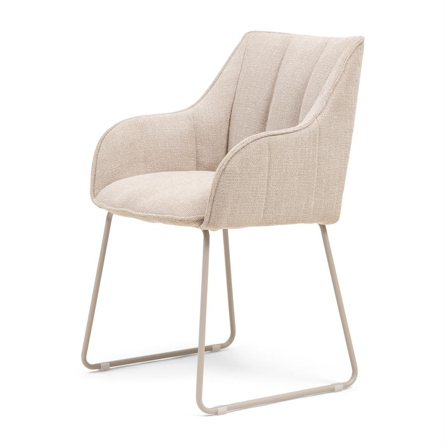 Rivièra Maison High Line Park Eetkamerstoel | Glossy Flax | 83x54x44 cm