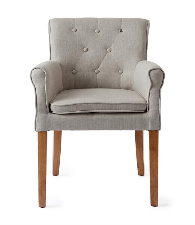 Rivièra Maison La Scala Eetkamerstoel | Flax | 82x62x54 cm