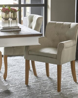 Rivièra Maison La Scala Eetkamerstoel | Flax | 82x62x54 cm