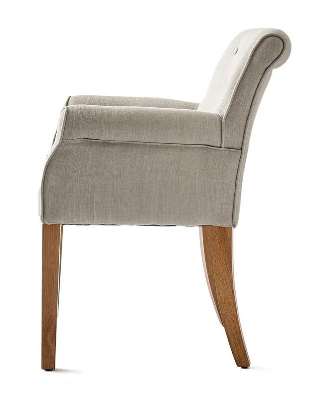 Rivièra Maison La Scala Eetkamerstoel | Flax | 82x62x54 cm