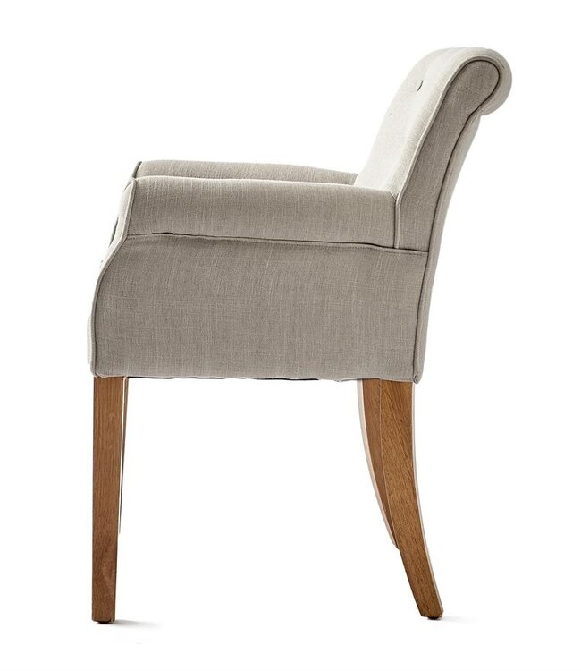 Rivièra Maison La Scala Eetkamerstoel | Flax | 82x62x54 cm