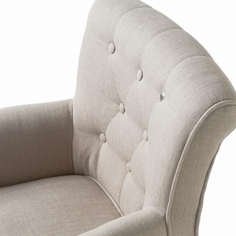 Rivièra Maison La Scala Eetkamerstoel | Flax | 82x62x54 cm