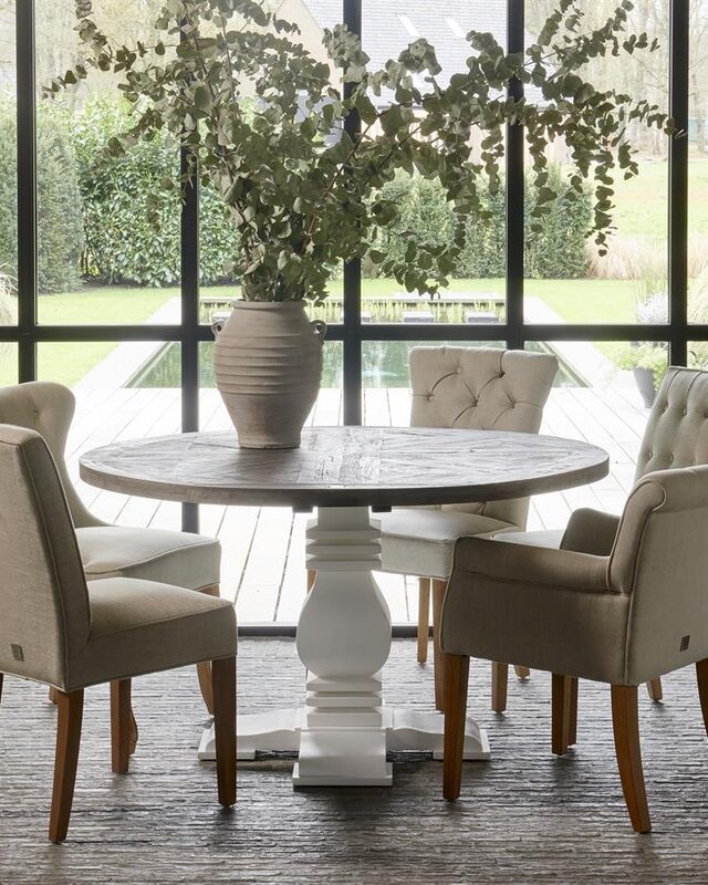 Rivièra Maison La Scala Eetkamerstoel | Flax | 82x62x54 cm