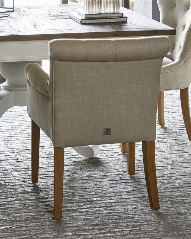 Rivièra Maison La Scala Eetkamerstoel | Flax | 82x62x54 cm