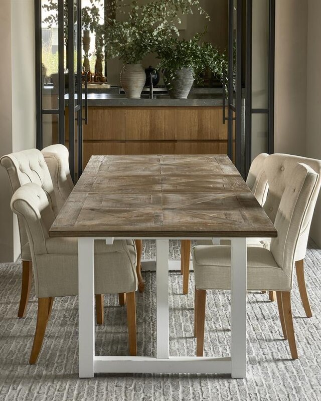 Rivièra Maison La Scala Eetkamerstoel | Flax | 82x62x54 cm