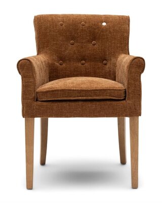 Rivièra Maison La Scala Eetkamerstoel | Maroon Brown | 87x65x65 cm