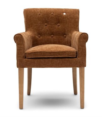 Rivièra Maison La Scala Eetkamerstoel | Maroon Brown | 87x65x65 cm