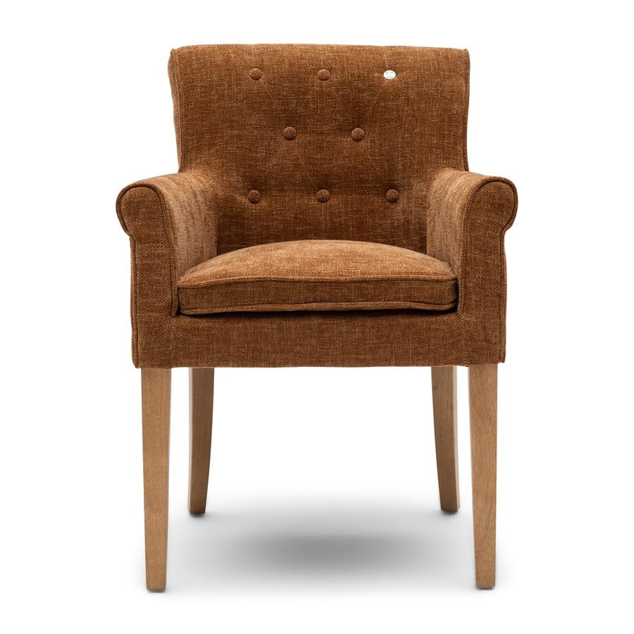 Rivièra Maison La Scala Eetkamerstoel | Maroon Brown | 87x65x65 cm