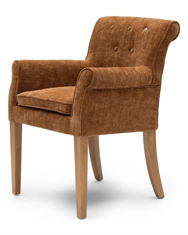Rivièra Maison La Scala Eetkamerstoel | Maroon Brown | 87x65x65 cm
