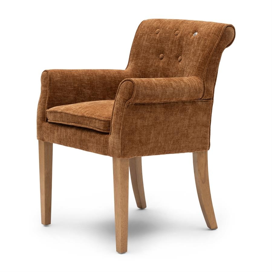 Rivièra Maison La Scala Eetkamerstoel | Maroon Brown | 87x65x65 cm