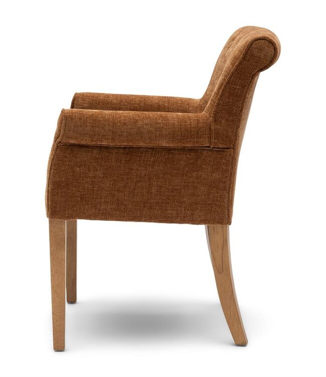 Rivièra Maison La Scala Eetkamerstoel | Maroon Brown | 87x65x65 cm