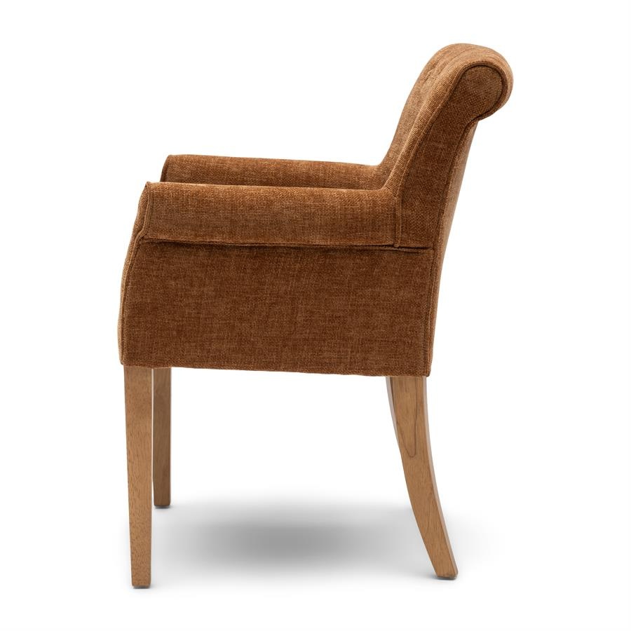 Rivièra Maison La Scala Eetkamerstoel | Maroon Brown | 87x65x65 cm