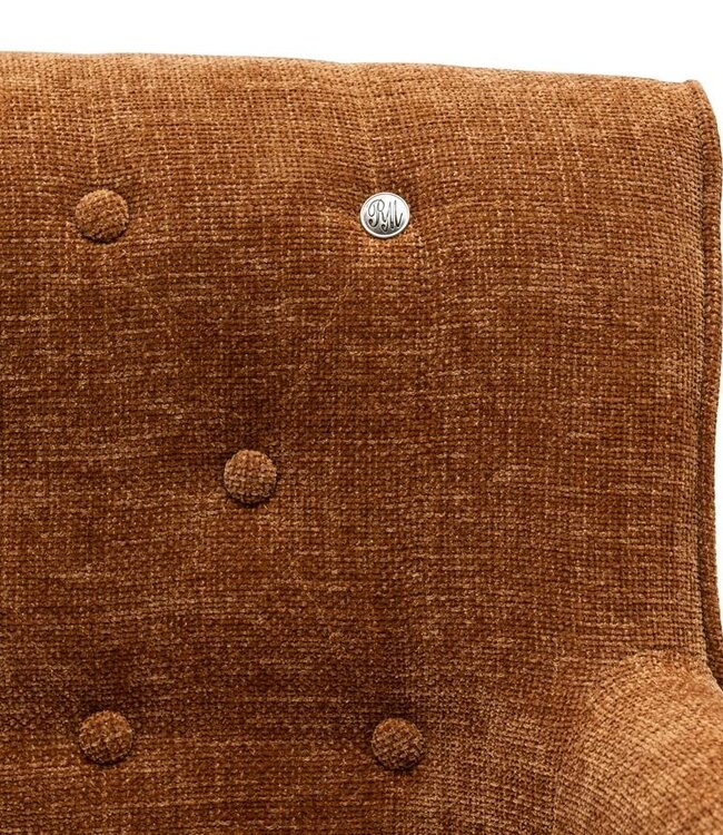 Rivièra Maison La Scala Eetkamerstoel | Maroon Brown | 87x65x65 cm