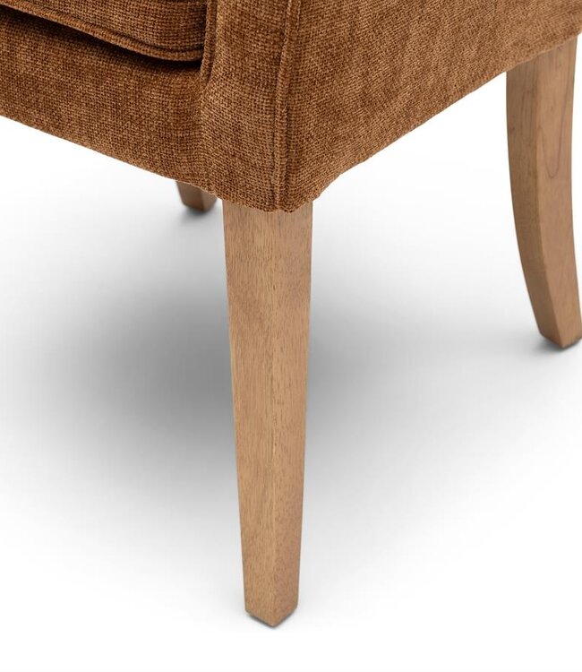 Rivièra Maison La Scala Eetkamerstoel | Maroon Brown | 87x65x65 cm