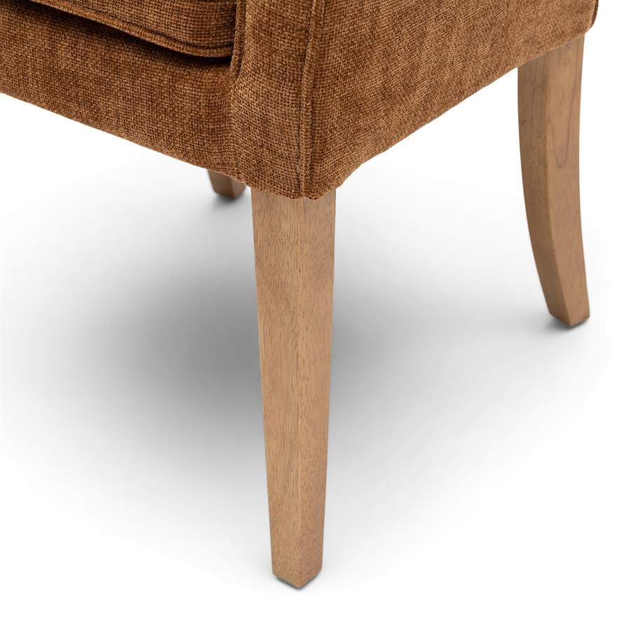 Rivièra Maison La Scala Eetkamerstoel | Maroon Brown | 87x65x65 cm