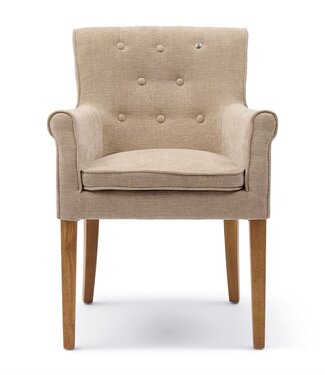 Rivièra Maison La Scala Eetkamerstoel | Natural Linen | 87x65x65 cm