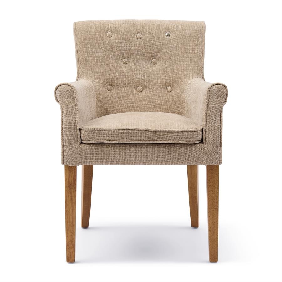 Rivièra Maison La Scala Eetkamerstoel | Natural Linen | 87x65x65 cm