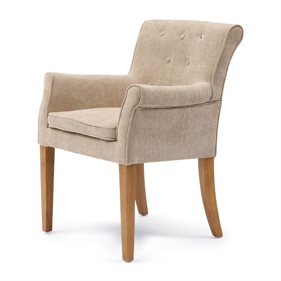Rivièra Maison La Scala Eetkamerstoel | Natural Linen | 87x65x65 cm