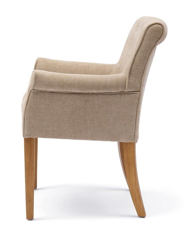 Rivièra Maison La Scala Eetkamerstoel | Natural Linen | 87x65x65 cm