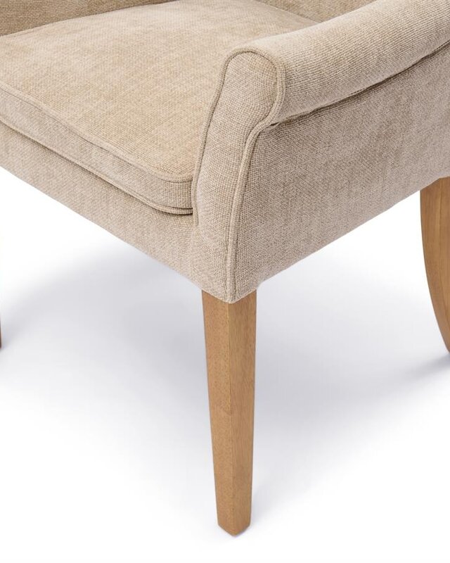 Rivièra Maison La Scala Eetkamerstoel | Natural Linen | 87x65x65 cm
