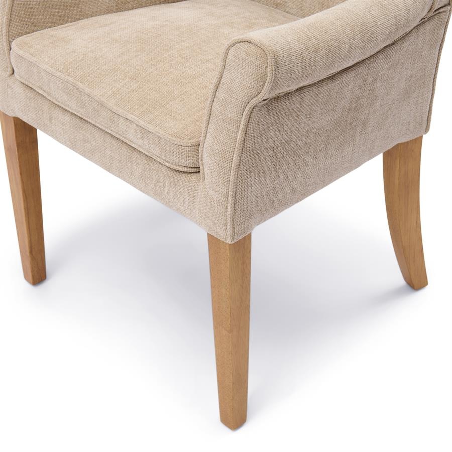Rivièra Maison La Scala Eetkamerstoel | Natural Linen | 87x65x65 cm