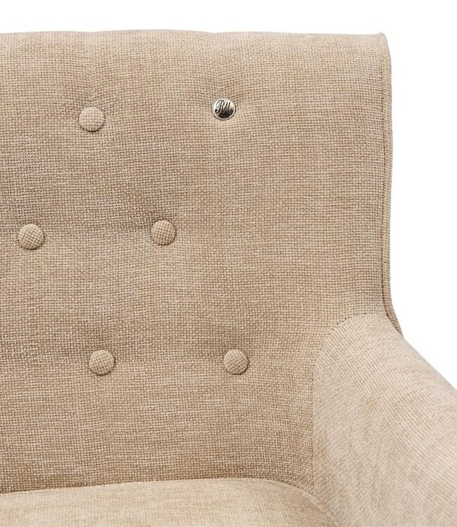 Rivièra Maison La Scala Eetkamerstoel | Natural Linen | 87x65x65 cm