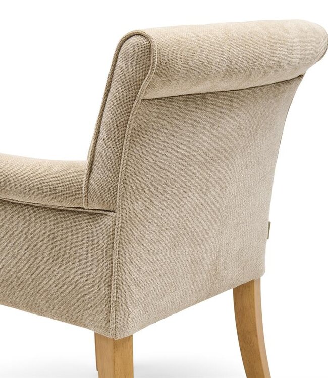 Rivièra Maison La Scala Eetkamerstoel | Natural Linen | 87x65x65 cm