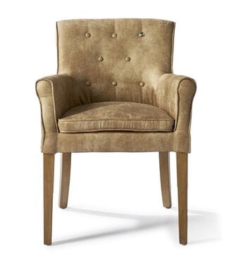 Rivièra Maison La Scala Eetkamerstoel | Camel | 82x62x54 cm